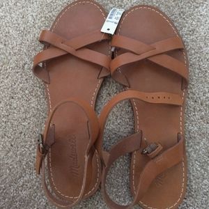 Madewell Crisscross Boardwalk Sandals